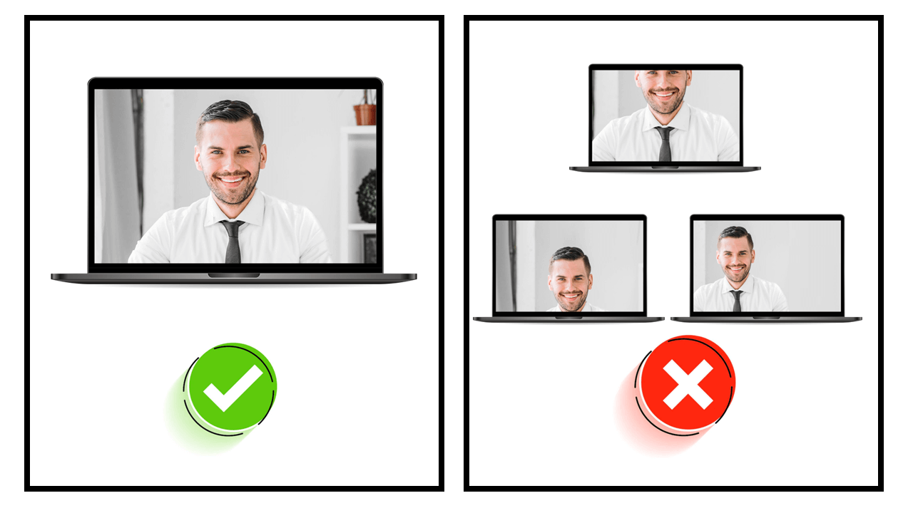 Virtual Presentation Optimal Frame